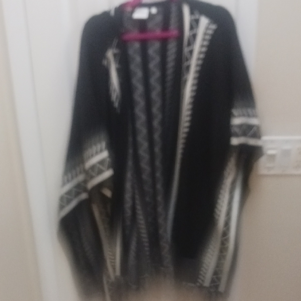 Junarose Monochrome Striped Cardigan